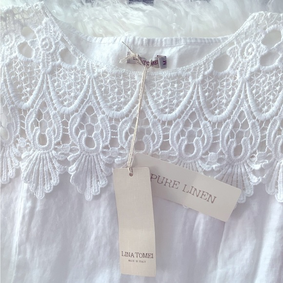 Lina Tomei Dresses & Skirts - LINA TOMEI (Italy) ~Linen Dress (M)